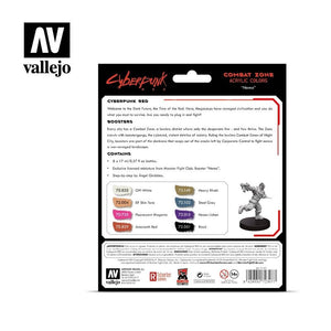 Vallejo 72307 Cyberpunk RED Combat Zone Paint Set 8x17ml – zdjęcie 2