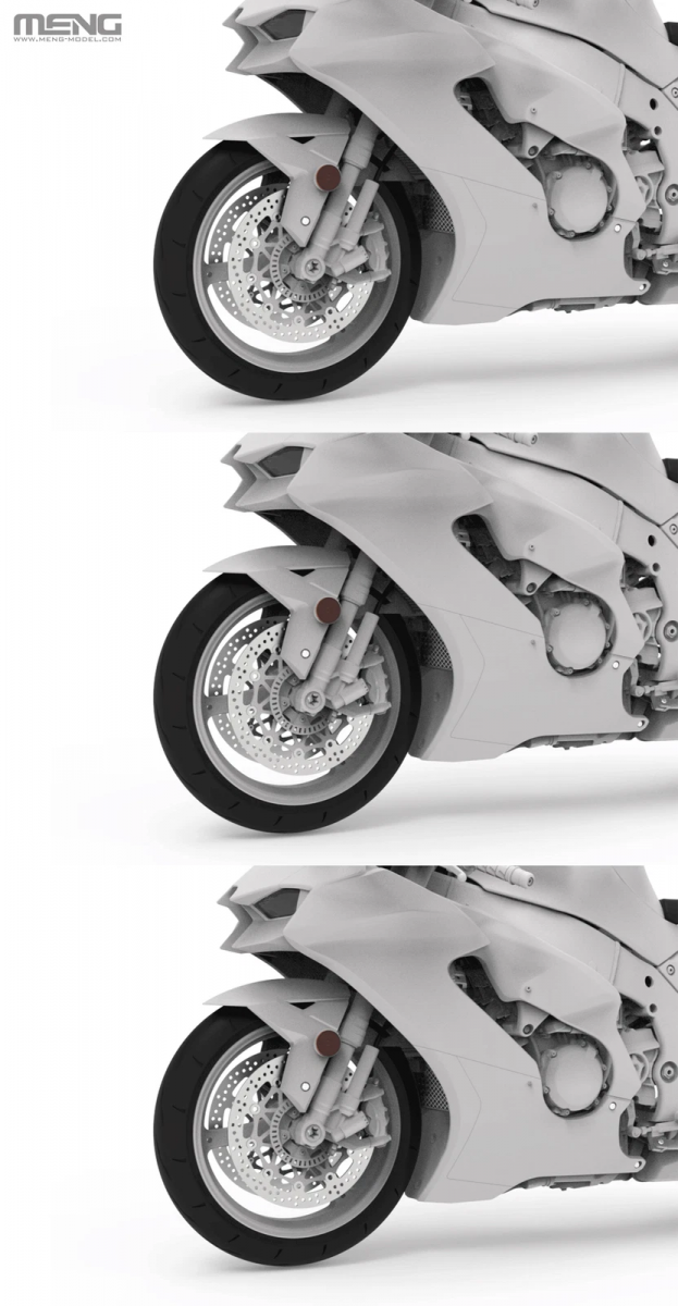 Meng Model MT-007 Kawasaki Ninja ZX-10R 1/9 – zdjęcie 6