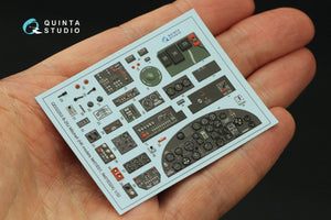 Quinta Studio QD32203 B-25J Mitchell Glass nose 3D-Printed &amp;amp; coloured Interior on decal paper (HK models) 1/32 – zdjęcie 4