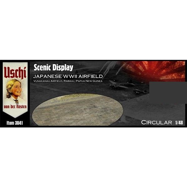 Uschi 3041 Display diorama Japanese WWII Airfield circular 1/48
