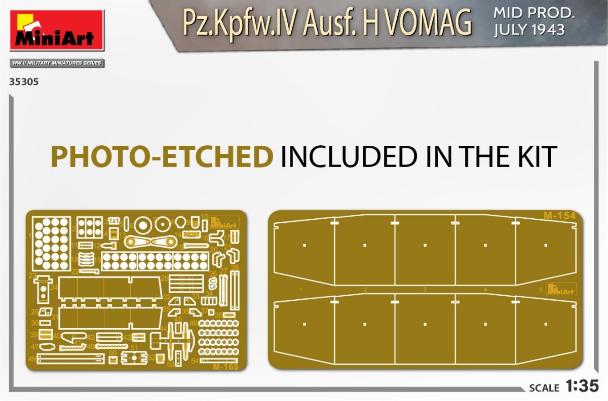 MiniArt 35305 Pz.Kpfw.IV Ausf. H Vomag. MID PROD. JULY 1943. INTERIOR KIT 1/35 – zdjęcie 2