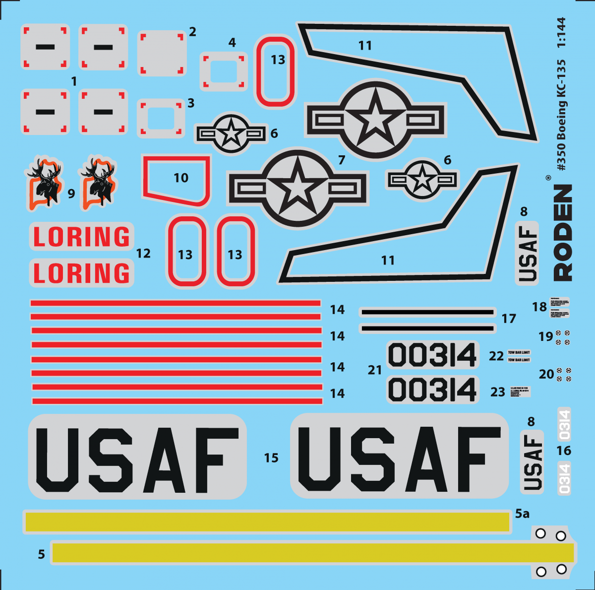 Roden 350 Boeing KC-135R Stratotanker 1/144 – zdjęcie 3