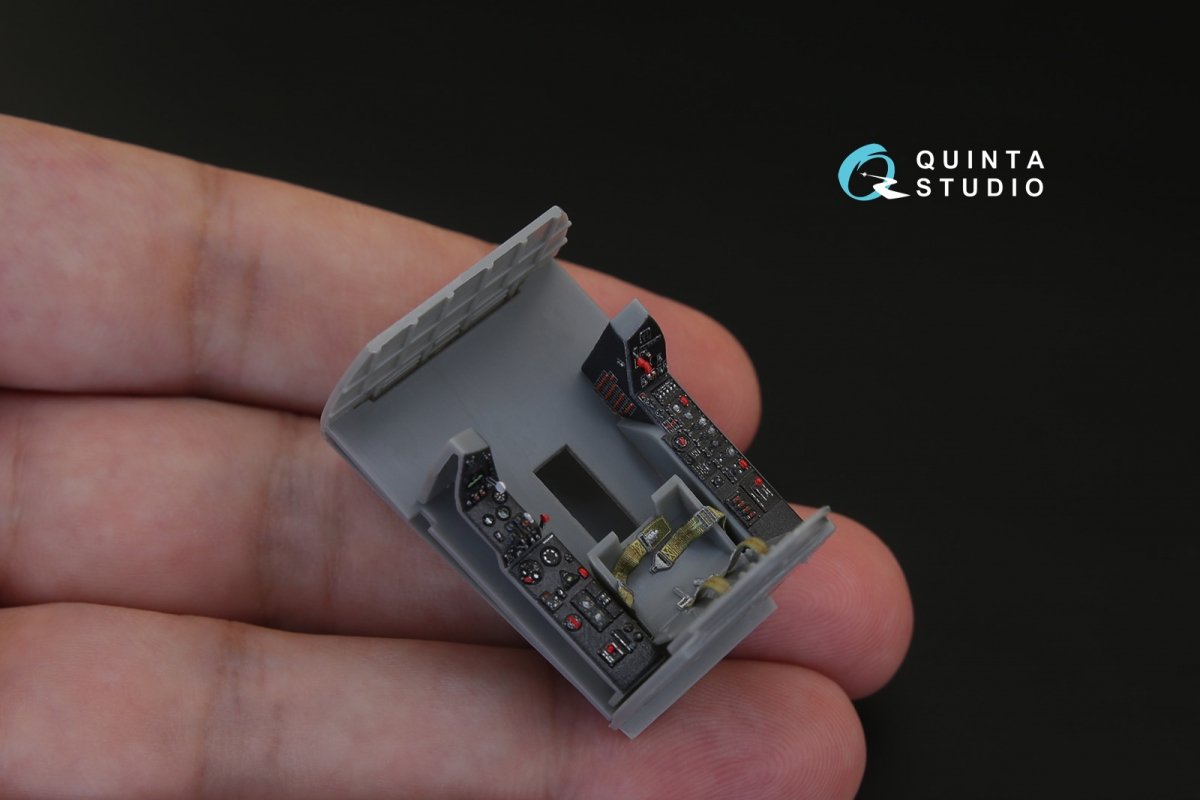 Quinta Studio QD48154 F4U-5N 3D-Printed &amp;amp; coloured Interior on decal paper (for Hobby Boss kit) 1/48 – zdjęcie 3