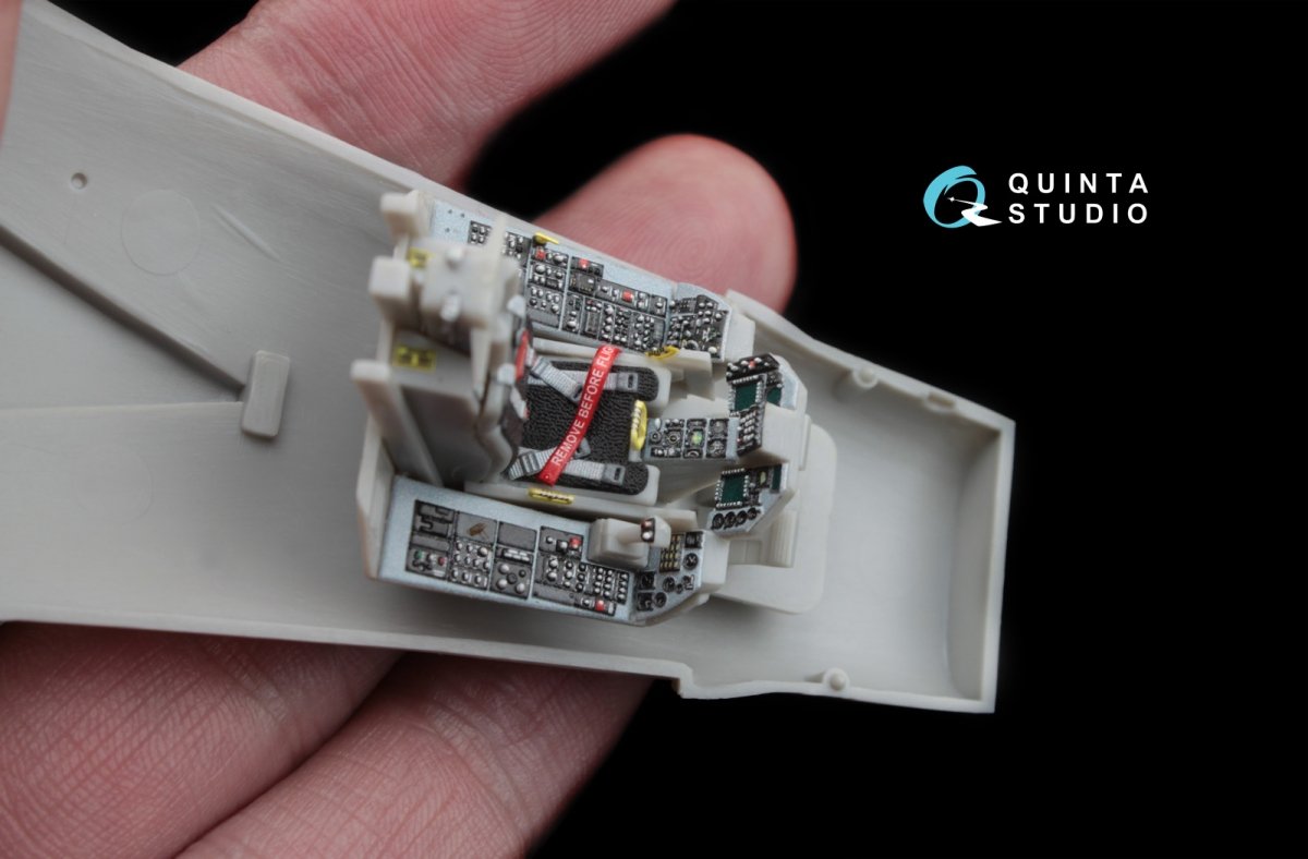 Quinta Studio QD48035 F-16С 3D-Printed &amp;amp; coloured Interior on decal paper (for Hasegawa kit) 1/48 – zdjęcie 2