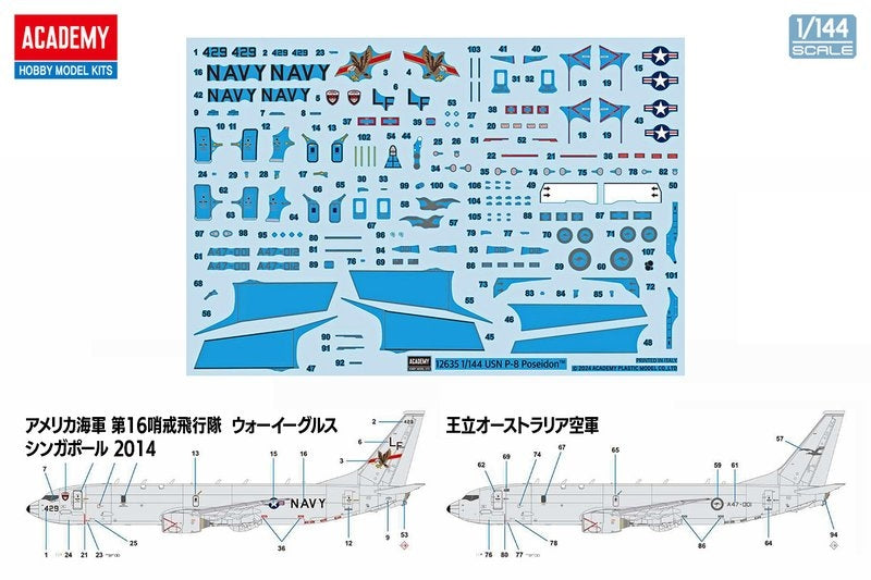 Maquette Academy 12635 USN P-8A Poseidon au 1/144 – image 2