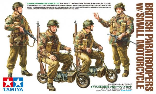 Tamiya 35337 British Paratroopers w/Small Motorcycle 1/35