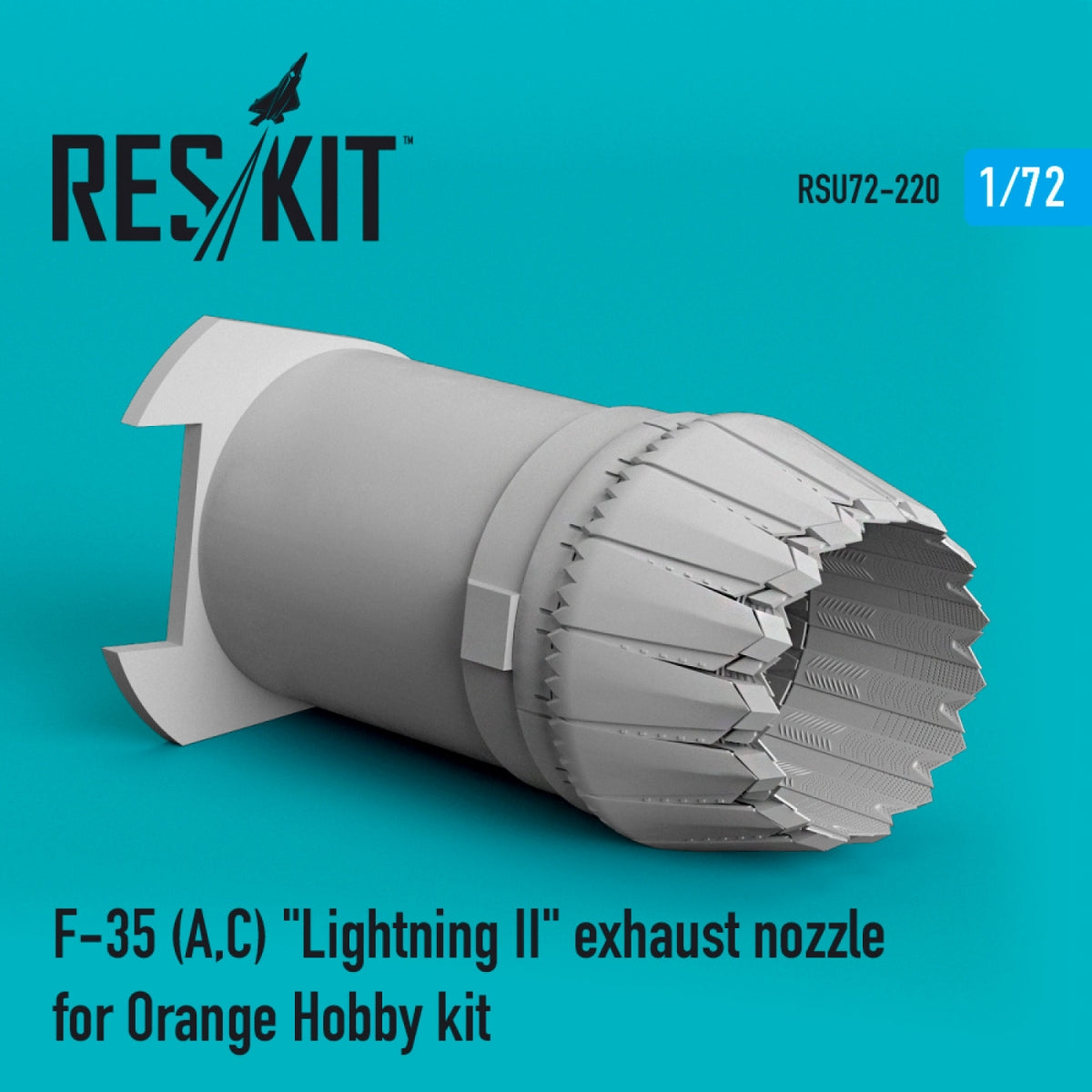 RESKIT RSU72-0220 F-35 (A,C) "LIGHTNING II" EXHAUST NOZZLE FOR ORANGE HOBBY KIT 1/72