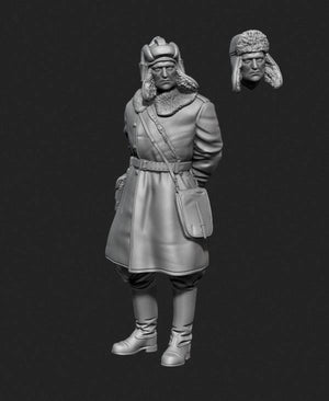 Panzer Art FI35-128 Soviet tank officer in sheepskin coat No.1 1/35 – zdjęcie 5
