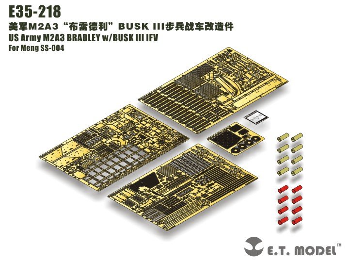 E.T. Model E35-218 US Army M2A3 BRADLEY w/BUSK III IFV (For Meng SS-004) 1/35