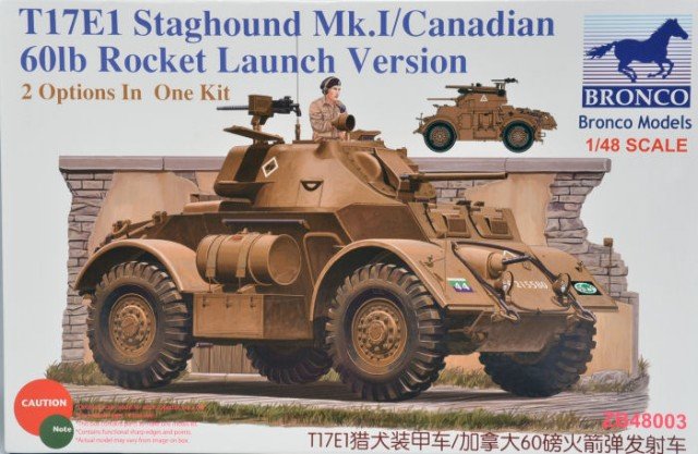 Bronco ZB48003 Staghound Mk. I Armored Car 1/48