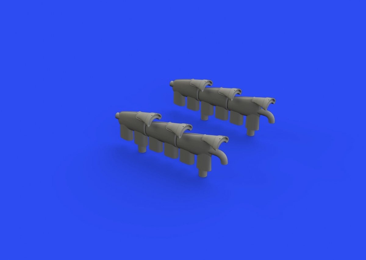 Eduard 672250 Spitfire Mk. Vc exhaust stacks for Airfix 1/72 – zdjęcie 3