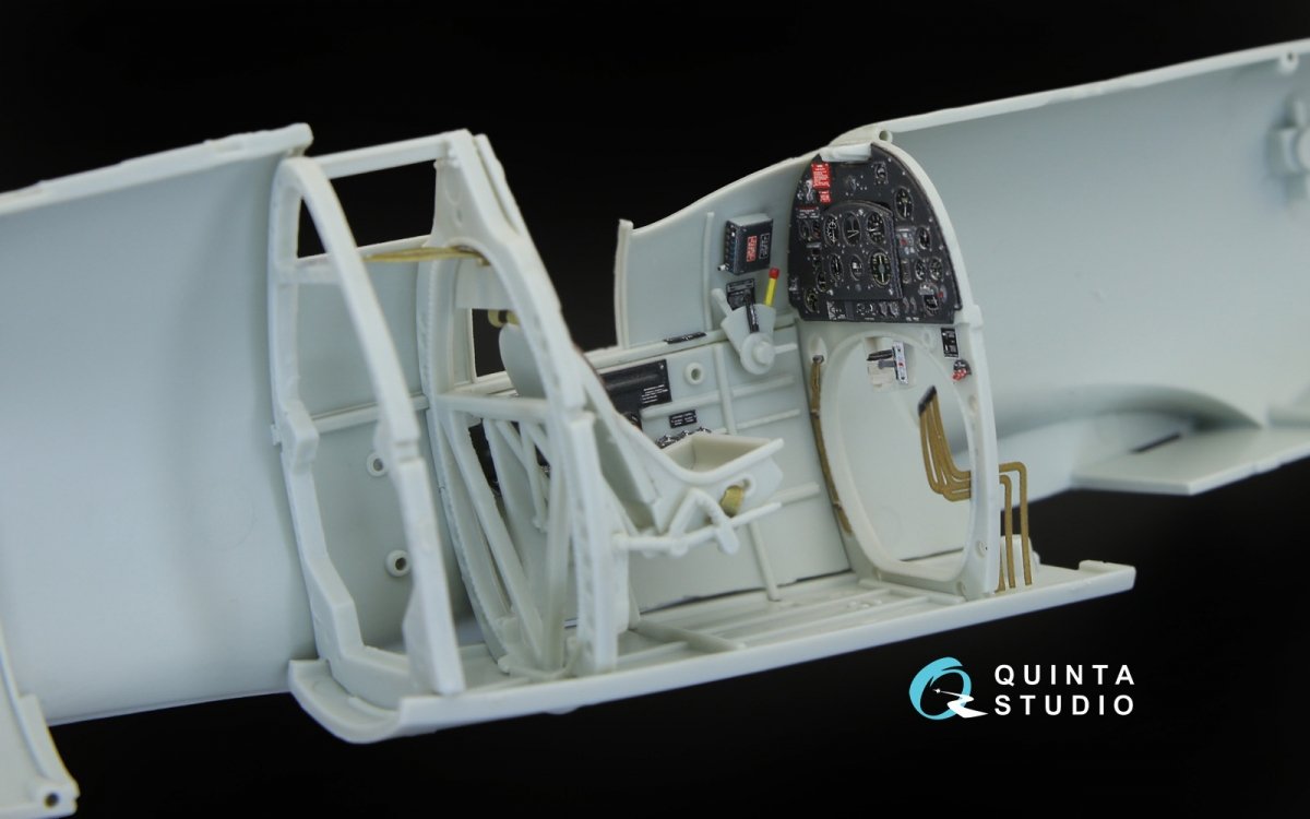 Quinta Studio QD32044 Spitfire Mk. IX 3D-Printed &amp;amp; coloured Interior on decal paper (for Revell kit) 1/32 – zdjęcie 10