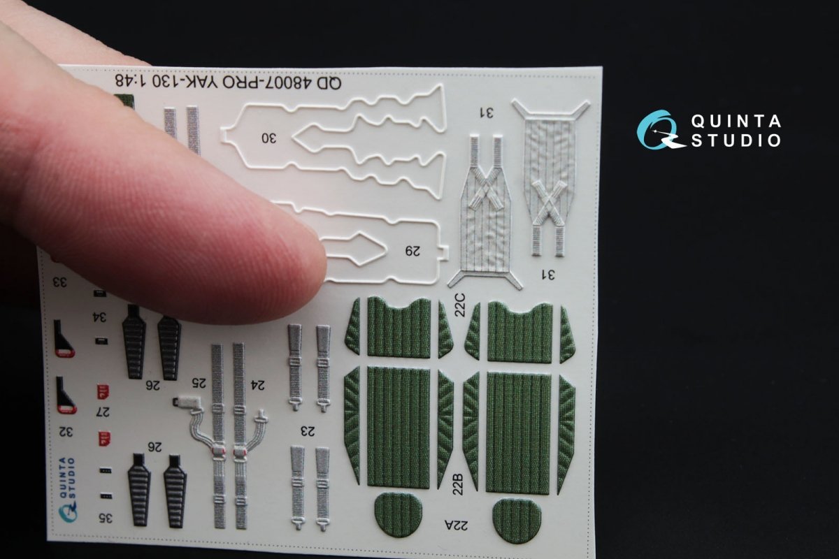 Quinta Studio QD48007 Yak-130 3D-Printed &amp;amp; colored Interior on decal paper (for Zvezda kits) 1/48 – image 3