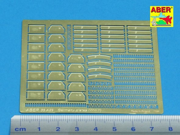 Aber 35A029 Niemieckie tablice rejestracyjne (II Wojna Światowa) 1/35 – zdjęcie 2