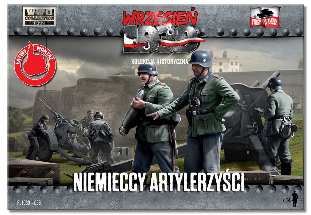 First to Fight PL056 German Artillerymen (1/72) – image 2