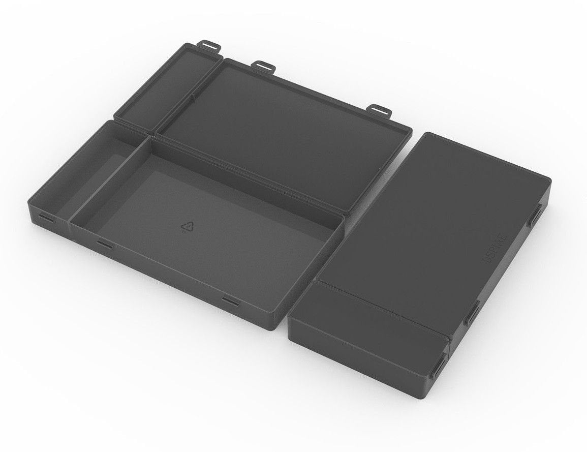 DSPIAE BOX-2 Black Plastic Accessory Storage Box 208/103/26 mm / Pojemnik na akcesoria