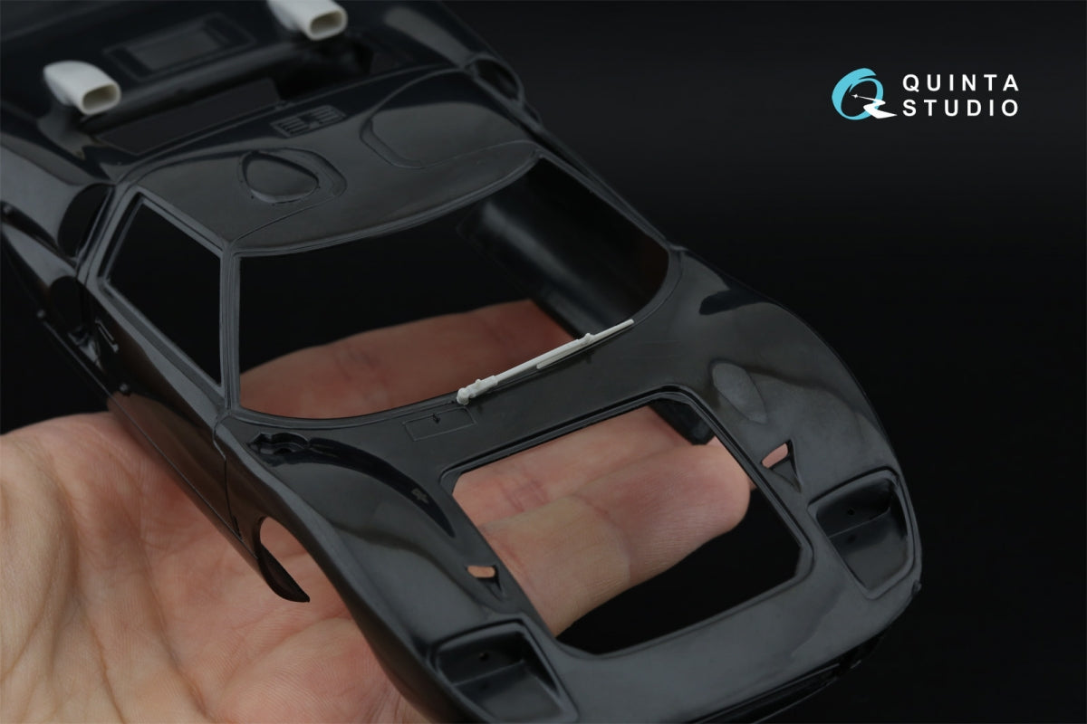 Quinta Studio QD+24025 Ford GT40 Mark II 3D-Printed &amp; coloured Interior on decal paper (Fujimi) (with 3D-printed resin parts) 1/24
