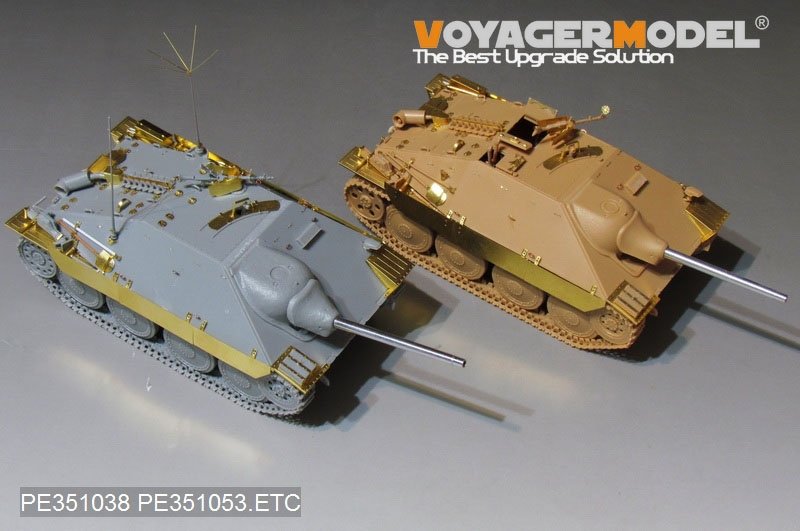 Voyager Model PE351053B WWII German Sd.Kfz.138/2 Hetzer Tank Destroyer Late Version (B ver include Gun Barrel) For ACADMY 13230/13277 1/35 – zdjęcie 3