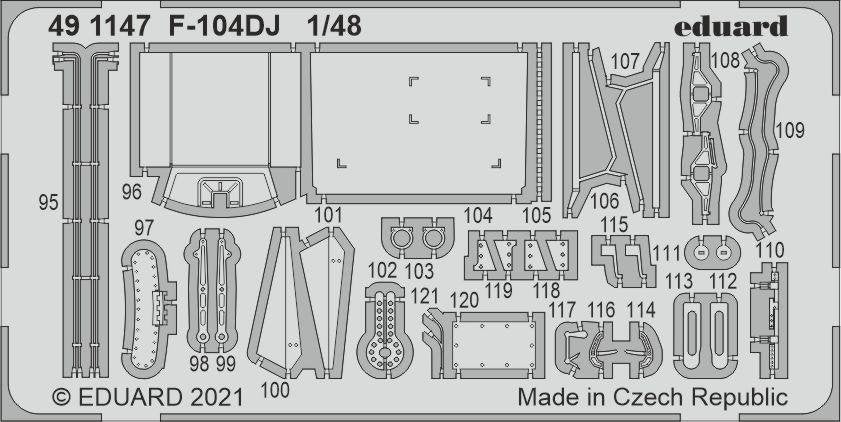 Eduard FE1147 F-104DJ for KINETIC 1/48 – image 2