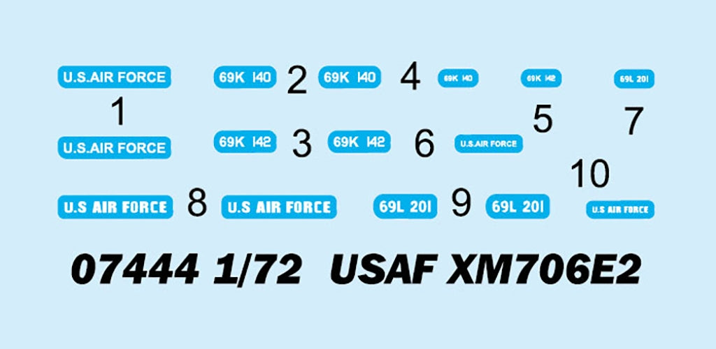Trumpeter 07444 USAF XM706E2 1/72 – zdjęcie 4