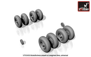 Armory Models AW72316 B-52 Stratofortress wheels w/ weighted tyres 1/72 – zdjęcie 3