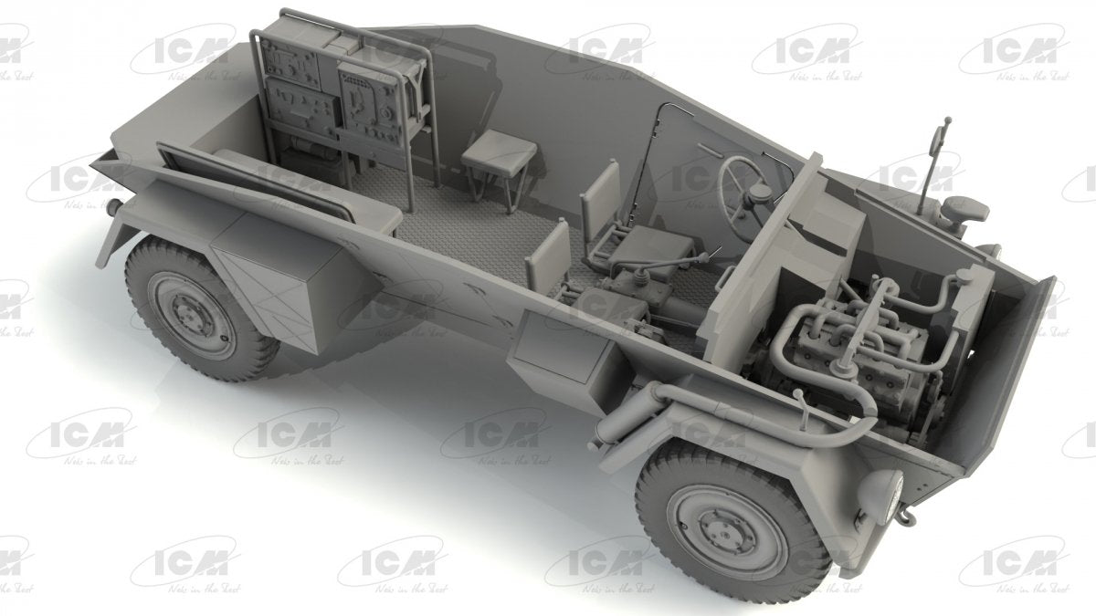 ICM 35110 Sd.Kfz. 247 Ausf.B, German Command Armoured Vehicle 1/35 – zdjęcie 8