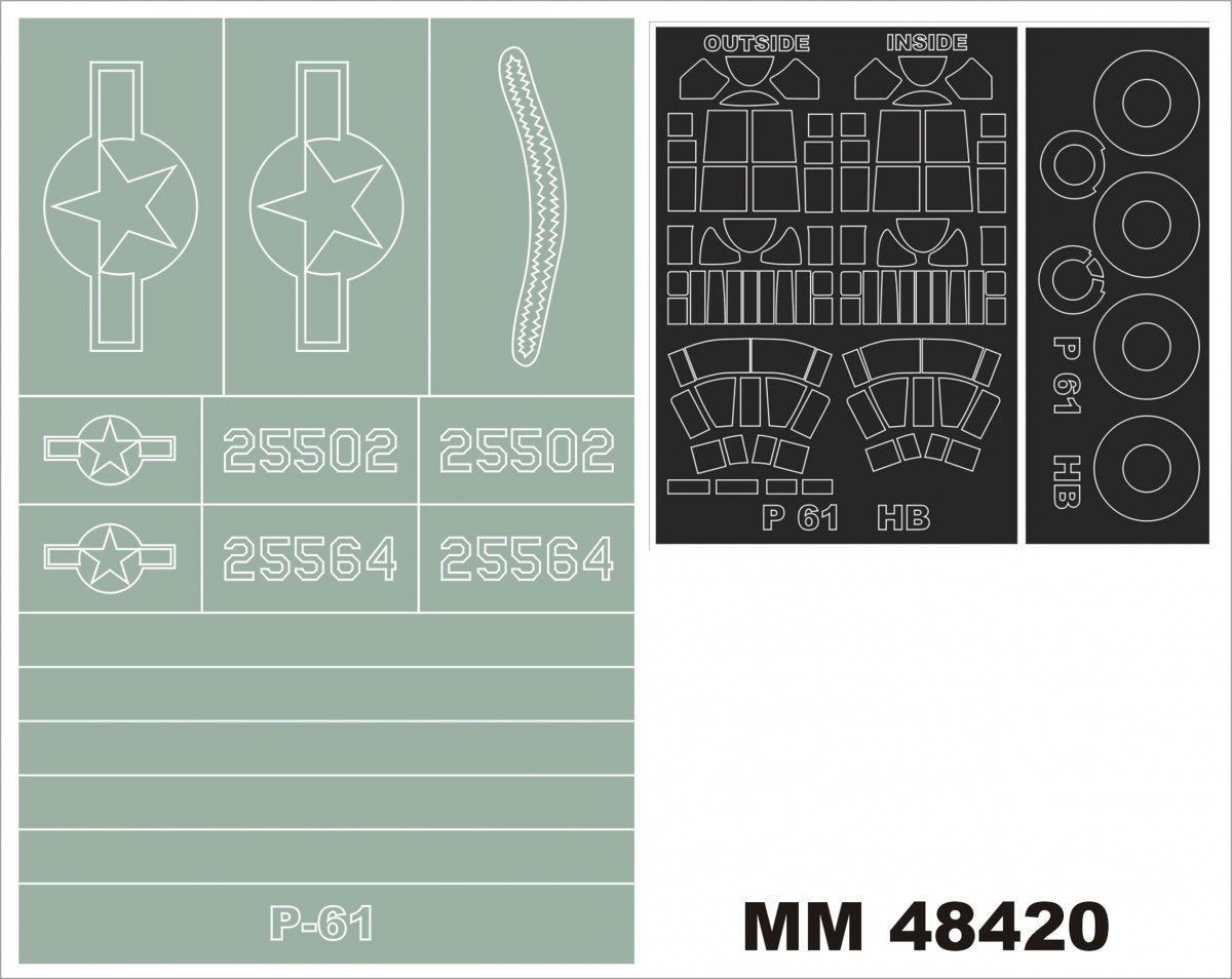 Montex MM48420 P-61A HOBBY BOSS 81730 1/48