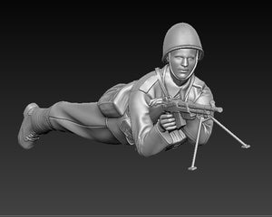 Glowel Miniatures 35009 Polish infantry lying 1/35 – zdjęcie 3