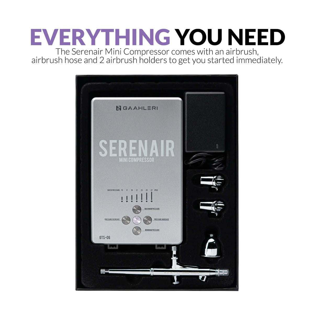 Gaahleri 42939 Ambition Series GTS-06 Serenair Mini Air Compressor – zdjęcie 2