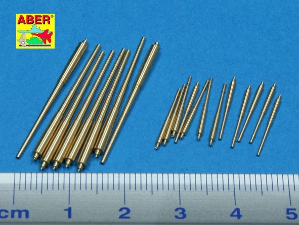 Aber 350L-45 Set of barrels 203mm x 8; 105mm x 12 for Prinz Eugen class crusies 1/350 – zdjęcie 2