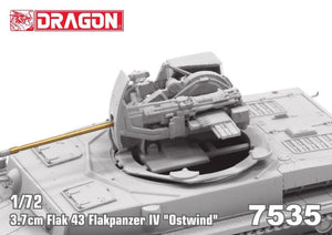 Dragon 7535 3.7cm FlaK 43 Flakpanzer IV &amp;quot;Ostwind&amp;quot; 1/72 – zdjęcie 5