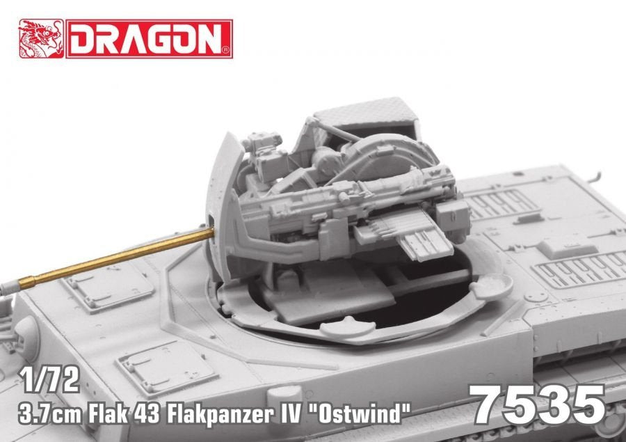 Dragon 7535 3.7cm FlaK 43 Flakpanzer IV &amp;quot;Ostwind&amp;quot; 1/72 – zdjęcie 5