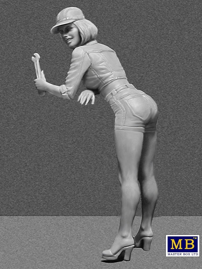 Master Box 24016 Pin-up series. &amp;quot;A short stop&amp;quot;. Kit No. 2 1/24 – zdjęcie 4