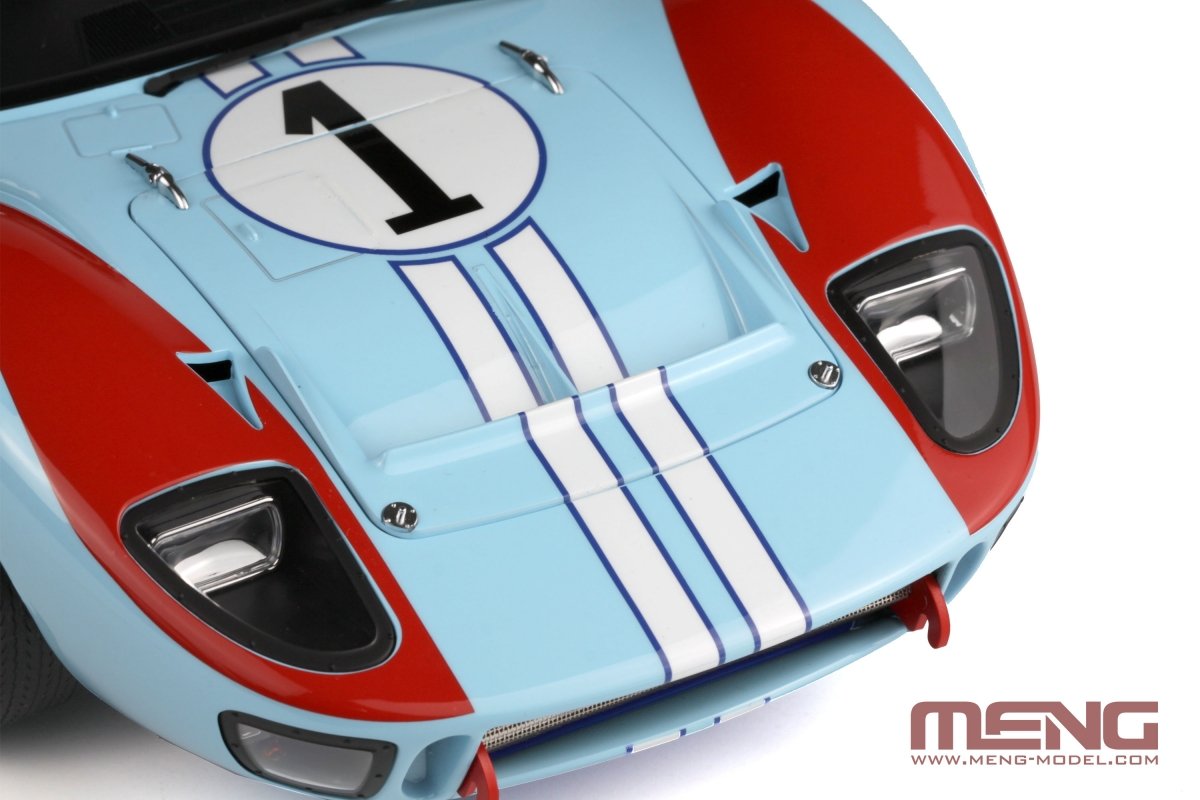 Meng Model RS-001 Ford GT40 Mk.II ’66 (Pre-colored Edition) kit 1/12 – zdjęcie 4