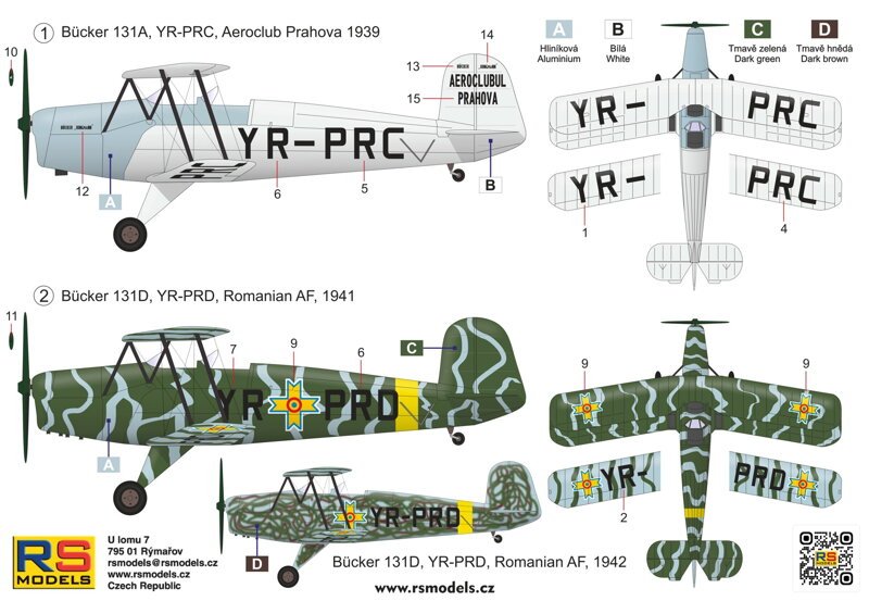 RS Models 94017 Bucker 131A/D Jungmann 1/72 – zdjęcie 2