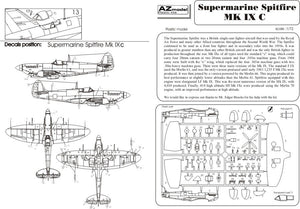 AZ Model AZ7391 Supermarine Spitfire Mk.IXc &amp;quot;Aces&amp;quot; (1/72) – image 3
