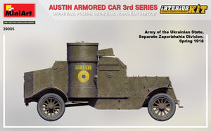 MiniArt 39005 AUSTIN ARMORED CAR 3rd SERIES: UKRAINIAN, POLISH, GEORGIAN, ROMANIAN SERVICE. INTERIOR KIT 1/35 – zdjęcie 8