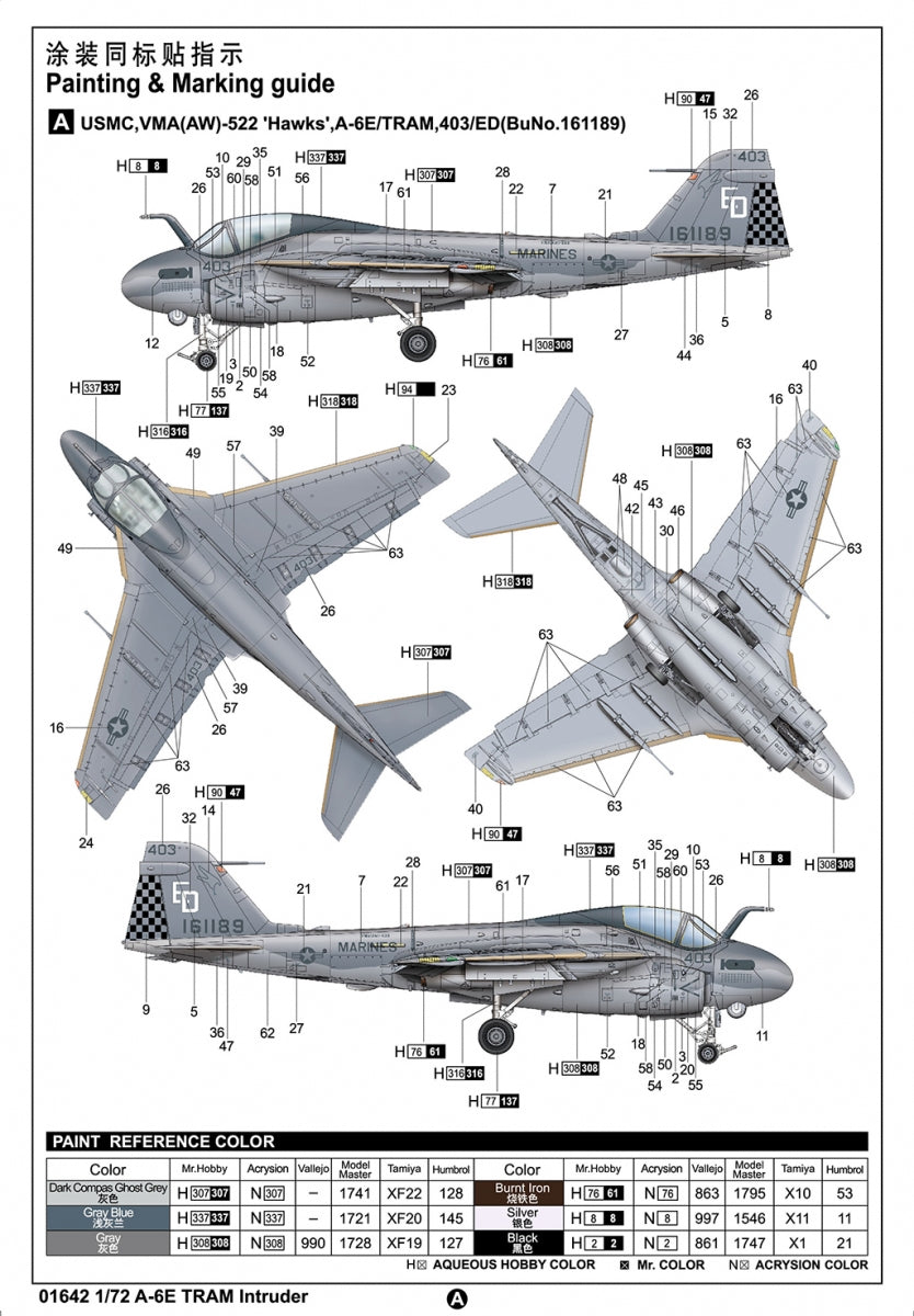 Trumpeter 01642 A-6E TRAM Intruder 1/72 – immagine 4