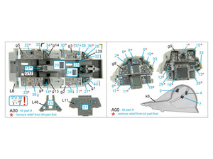 Quinta Studio QDS-48404 F-14B 3D-Printed &amp;amp; coloured Interior on decal paper (GWH) (small version) 1/48 – zdjęcie 2
