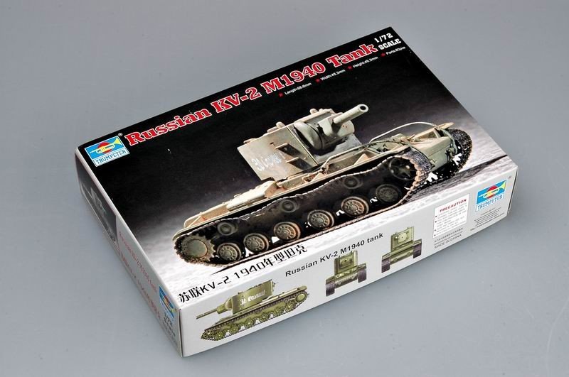 Trumpeter 07235 Soviet KV-2 M1940 tank 1/72 – zdjęcie 2