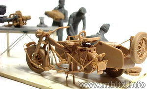 Master Box 3560 German motocycle repair team 1/35 – zdjęcie 12