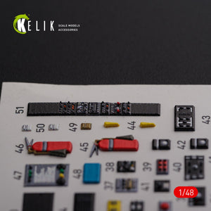 KELIK K48091 CH-46E Cargo compartment interior 3D decals for Academy kit 1/48 – zdjęcie 5