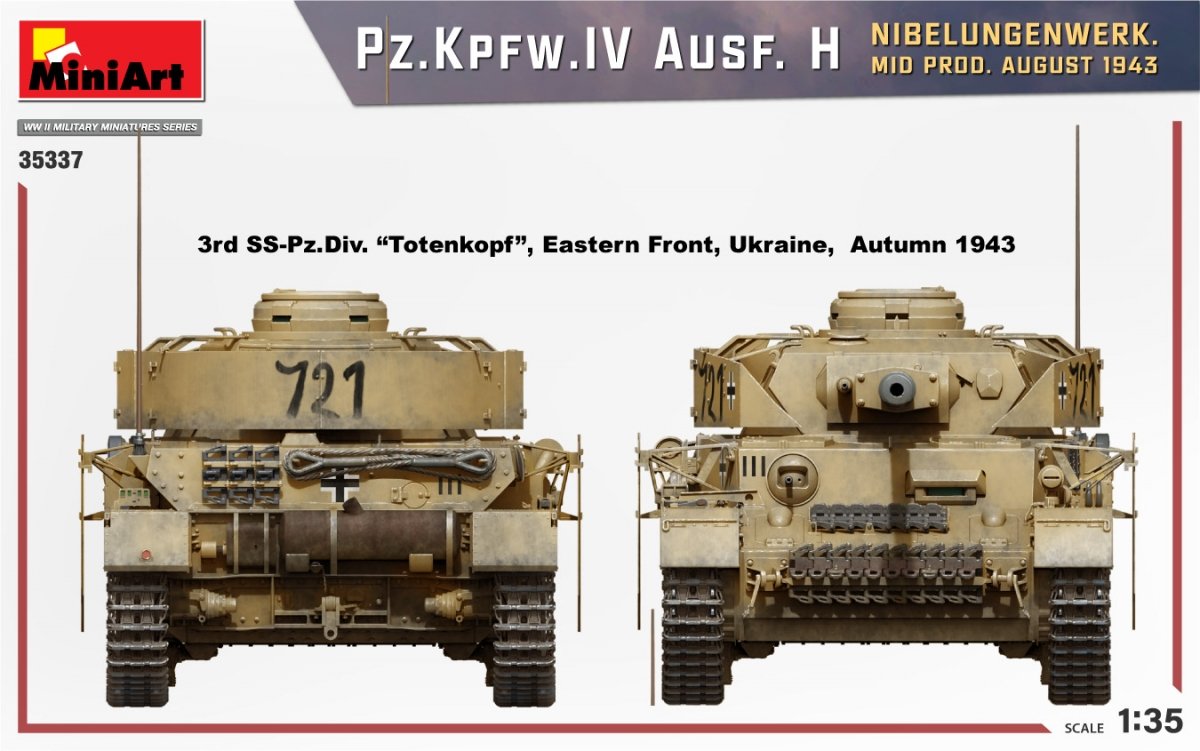 MiniArt 35337 Pz.Kpfw.IV Ausf. H NIBELUNGENWERK. MID PROD. AUGUST 1943 1/35 – immagine 4