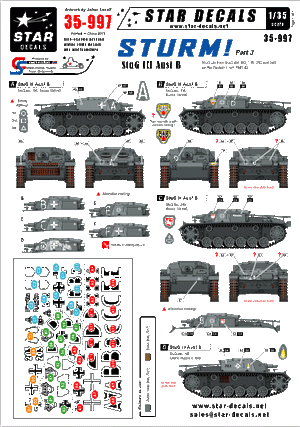 Star Decals 35-997 STURM 3 StuG III Ausf B 1/35