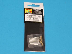Aber 350L-64 Set of Barrels for HMS Warspite battleship- 15” Mk.Ix 8; 6” Mk.XII x 8; 4” Mk.XVI x 8 (1/350) – image 4