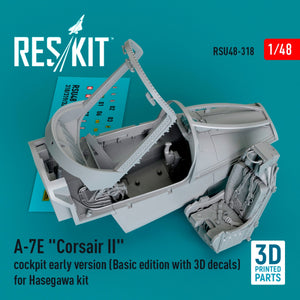 RESKIT RSU48-0318 A-7E &amp;quot;Corsair II&amp;quot; cockpit early version (Basic edition with 3D decals) for Hasegawa kit (3D Printed) 1/48 – zdjęcie 2