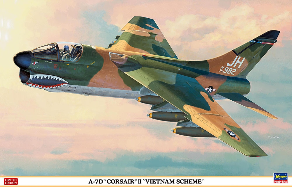 Hasegawa 07539 A-7D Corsair II "Vietnam Scheme" 1/48