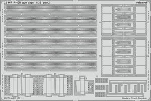 Eduard 32467 P-40M gun bays TRUMPETER 1/32 – zdjęcie 2