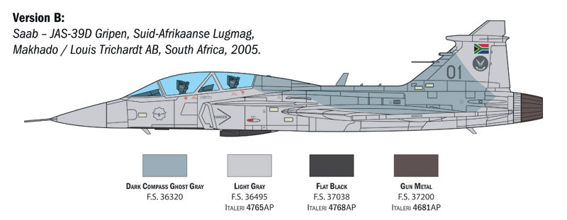 Italeri 2664 JAS-39D GRIPEN TWIN SEATER 1/48 – zdjęcie 7