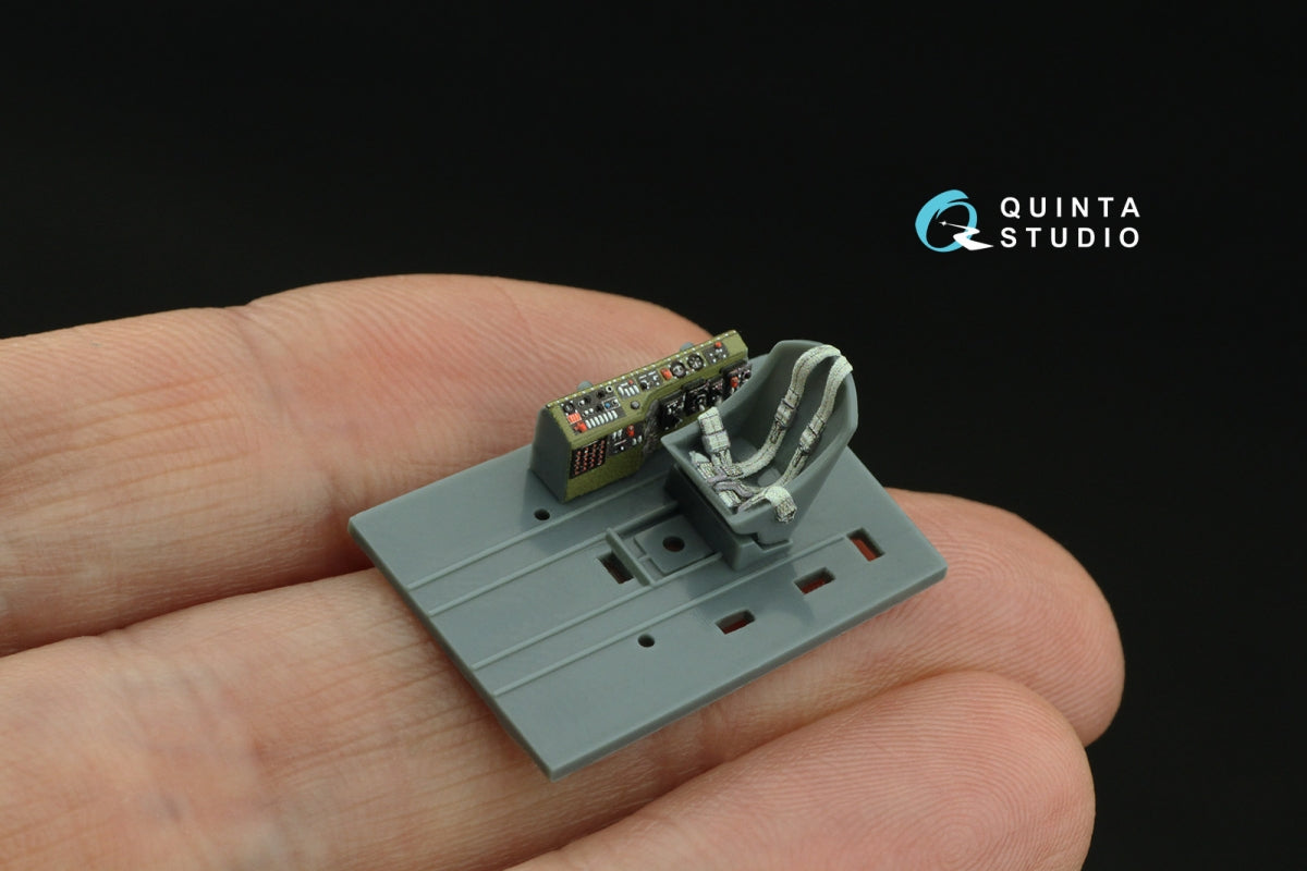 Quinta Studio QD72148 F6F-5 Hellcat 3D-Printed coloured Interior on decal paper (Eduard) 1/72 – zdjęcie 7